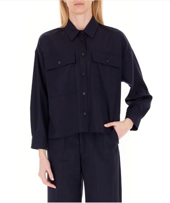 26SS 위켄드막스마라 셔츠 2615041021600 001 Black