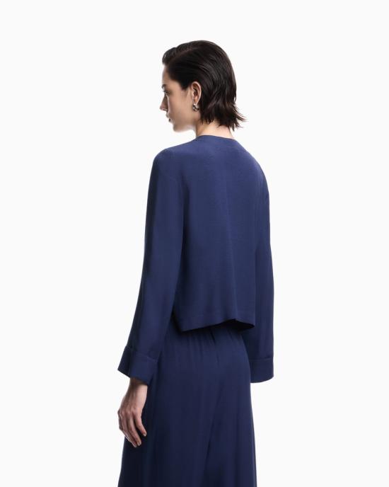 26SS 엠포리오 아르마니 긴팔 티셔츠 EW003104 AF20287 UB130 Blue - EMPORIO ARMANI