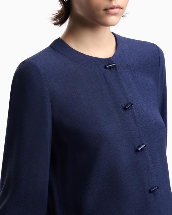 26SS 엠포리오 아르마니 긴팔 티셔츠 EW003104 AF20287 UB130 Blue - EMPORIO ARMANI
