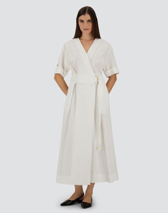 26SS 에르노 롱 원피스 AB000076D 13284 1000 White - HERNO