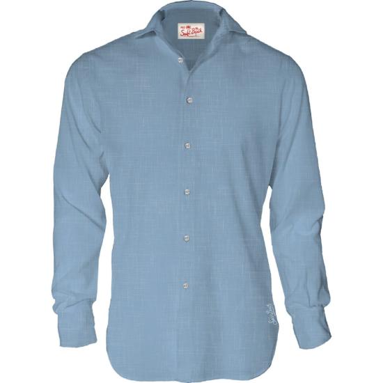 26SS 세인트바쓰 긴팔 셔츠 PAMP001 00143L 33 Blue