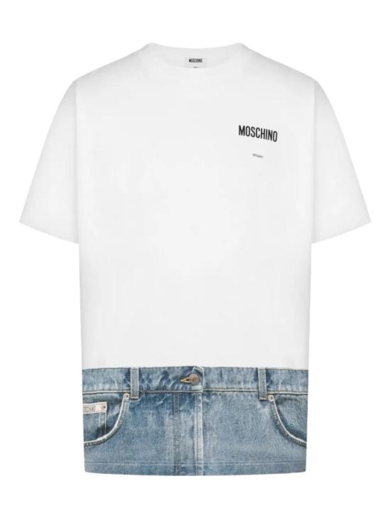26SS 모스키노 반팔 티셔츠 A07040241 White