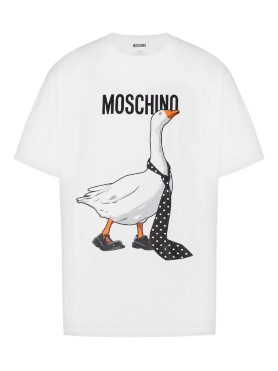 26SS 모스키노 반팔 티셔츠 V07150241 White