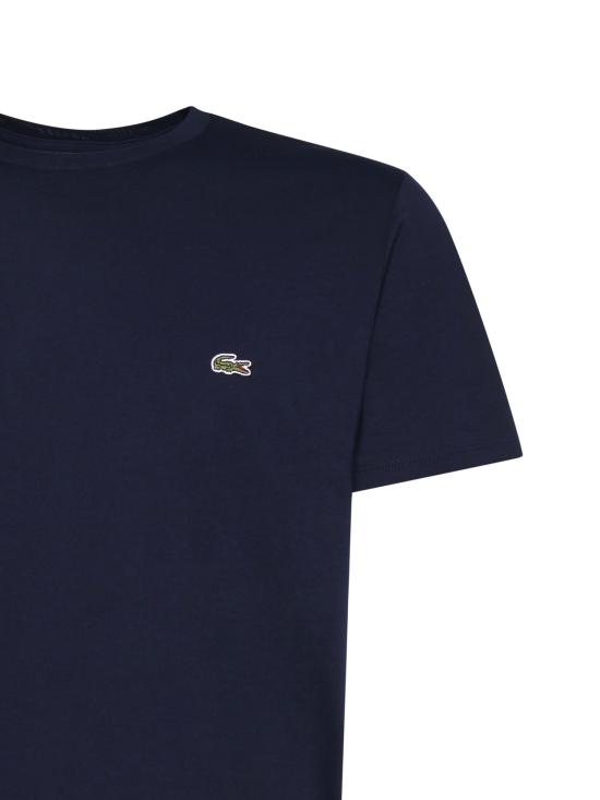 26SS 라코스테 피마 코튼 저지 크루넥 티셔츠 TH6709 166 Blue - LACOSTE