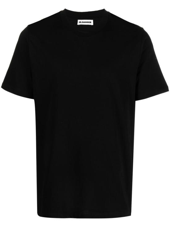 26FW 질샌더 반팔 티셔츠 J21GC0004J45084 001 Black