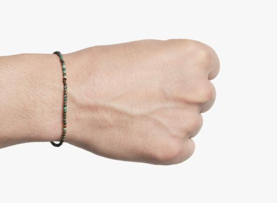  타이틀 오브 워크 팔찌 작품 제목: 비즈 장식 아프리카산 터키석  620 - TITLE OF WORK
