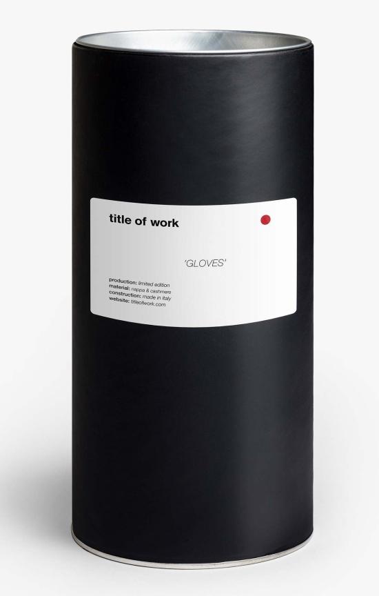  타이틀 오브 워크 장갑 작품 제목: 컬러 블록 가죽 - TITLE OF WORK