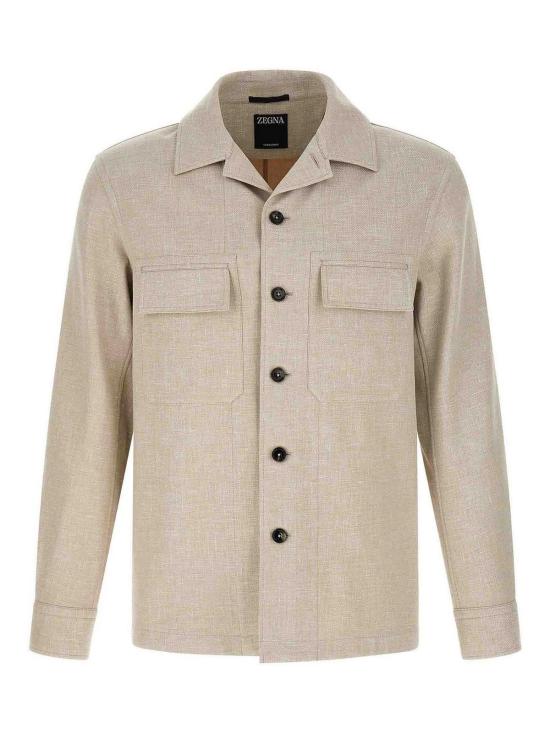 26SS 에르메네질도제냐 긴팔 셔츠 UHV22A3SOT6B262 Grey