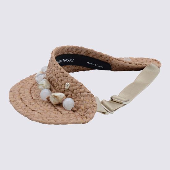 25SS 헬렌카민스키 썬캡 HAT51912 NOUGAT NATURAL Beige - HELEN KAMINSKI