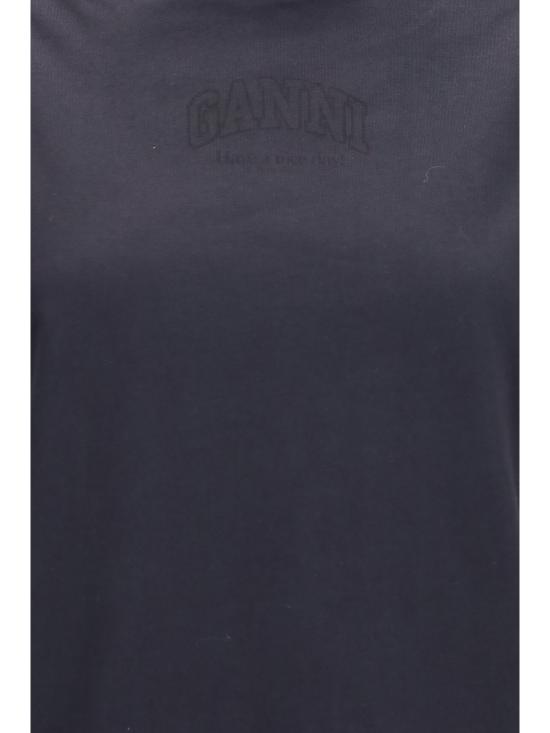 26FW 가니 로고 에센셜 티셔츠 A1050057 252 BLACK - GANNI