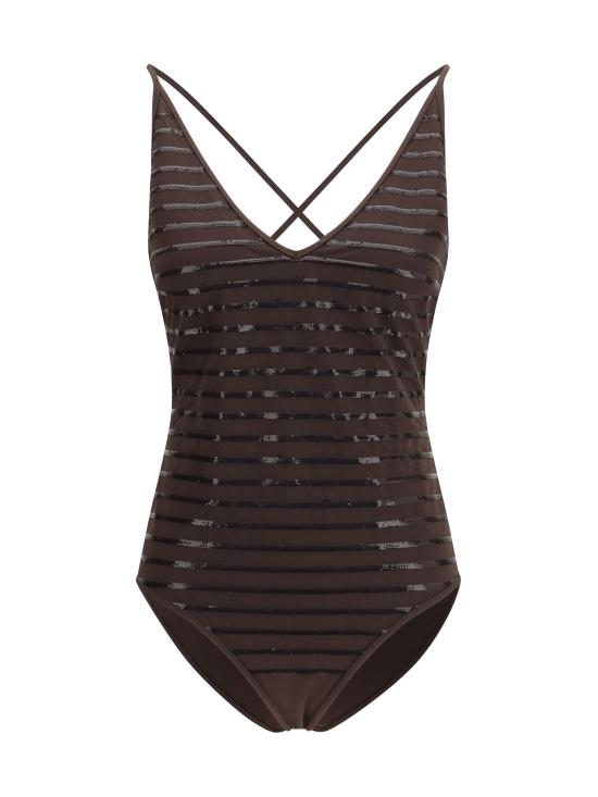 26SS 브루넬로 쿠치넬리 원피스 수영복 MQ965VL179 C499 BROWN