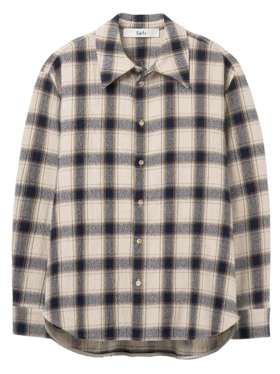 26SS 세퍼 긴팔 셔츠 WES NAVYTABLECLOTHCHECK MULTICOLOR