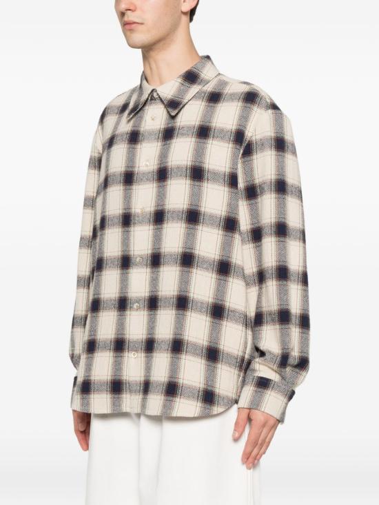 26SS 세퍼 긴팔 셔츠 WES NAVYTABLECLOTHCHECK MULTICOLOR - SEFR