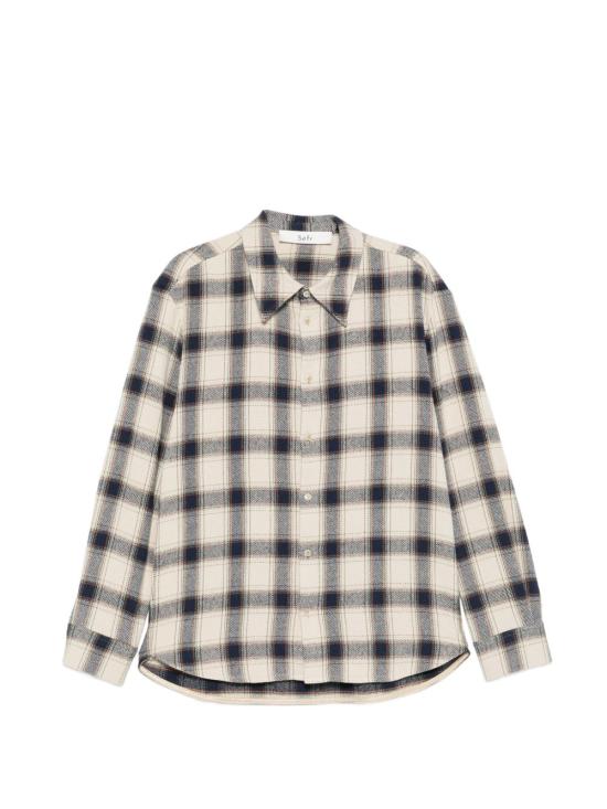 26SS 세퍼 긴팔 셔츠 WES NAVYTABLECLOTHCHECK MULTICOLOR - SEFR