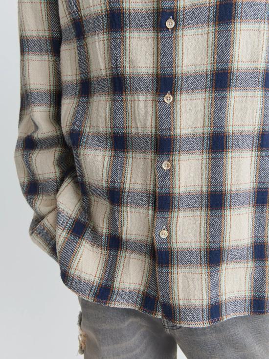 26SS 세퍼 긴팔 셔츠 WES NAVYTABLECLOTHCHECK MULTICOLOR - SEFR