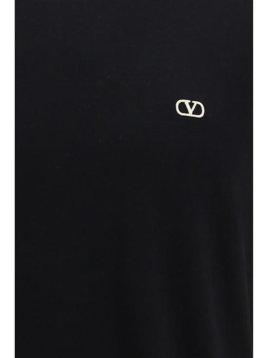 26FW 발렌티노 가라바니 반팔 티셔츠 9V3MG10VBMM 0NO BLACK - VALENTINO GARAVANI