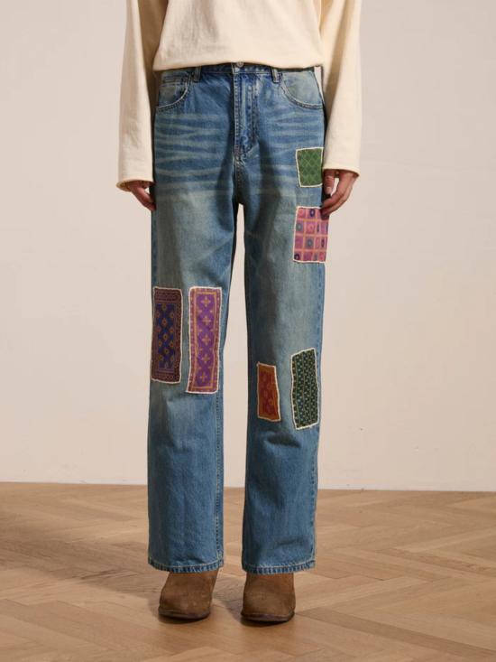 26SS 파운드 데님 팬츠 FOSS26DP05012 6327 Denim scuro - FOUND