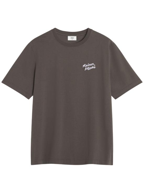26SS 메종키츠네 핸드라이팅 컴포트 티셔츠 MM00126KJ7025 0453 BROWN