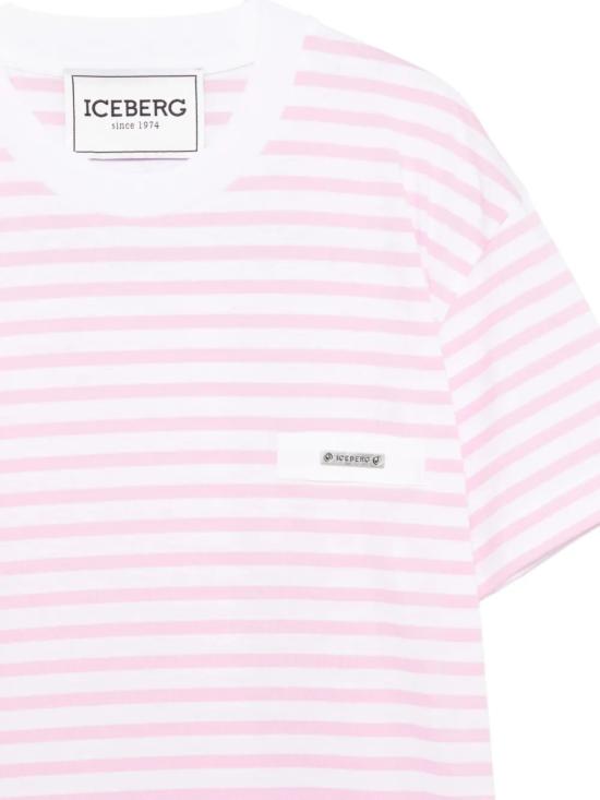 26SS 아이스 비 아이스버그 반팔 티셔츠 FR04 623AR141 Pink - ICE B ICEBERG