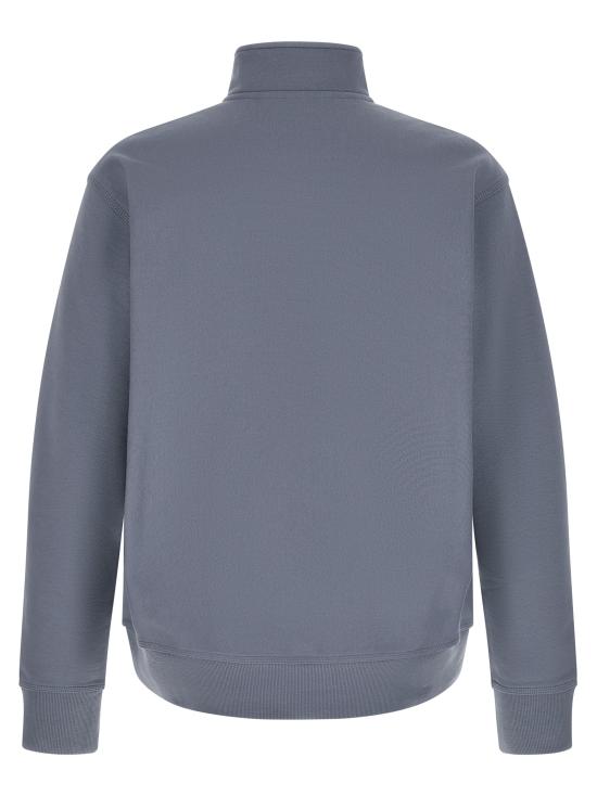 26FW 칼하트 WIP 하프 집 아메리칸 스크립트 스웨트셔츠 I0270143RHXX Blue - CARHARTT WIP