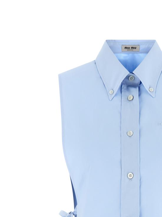 26FW 미우미우 미디 원피스 MF6389SOOO10RGF0013 Light Blue - MIU MIU