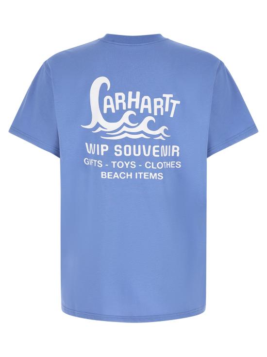 26FW 칼하트 WIP 반팔 티셔츠 I0368893RCXX Blue - CARHARTT WIP