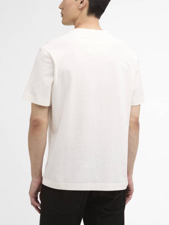 26SS 바버 반팔 티셔츠 MTS1585 WH32 WHITE - BARBOUR