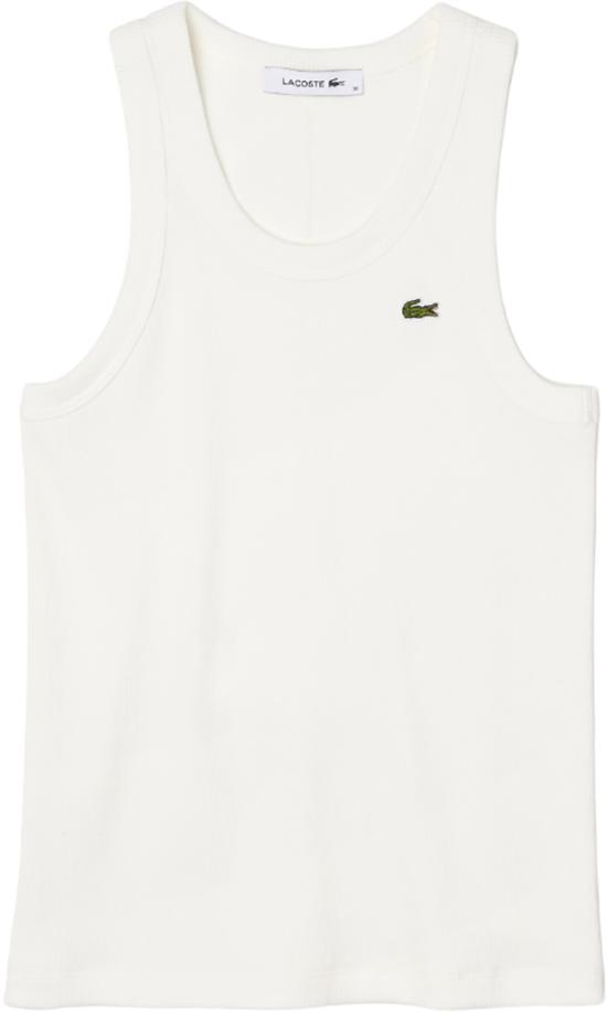 26SS 라코스테 민소매 티셔츠 TF538870V WHITE