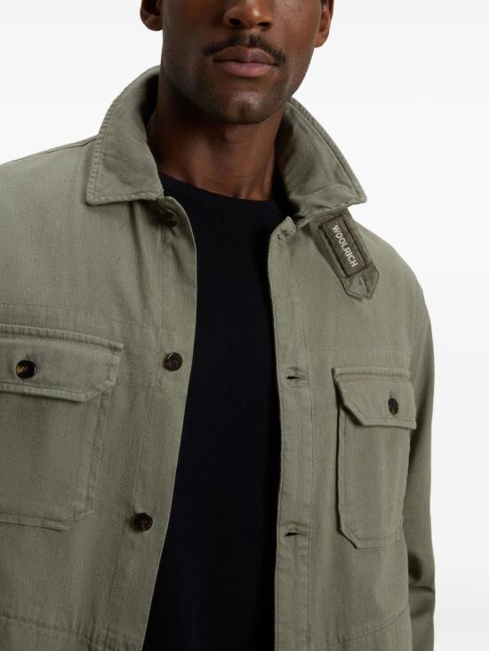 26SS 울리치 긴팔 셔츠 CFWOOS2036MR UT52886667 Verde - WOOLRICH