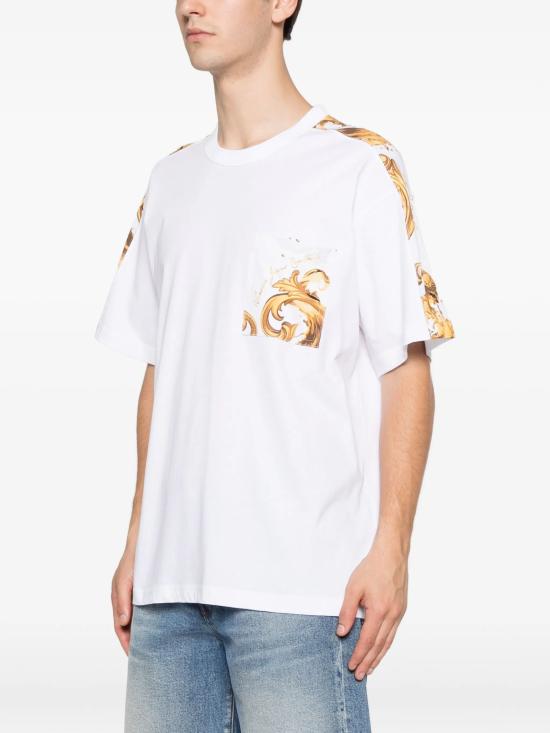 26SS 베르사체 반팔 티셔츠 80GAH612 JS543G03 White - VERSACE