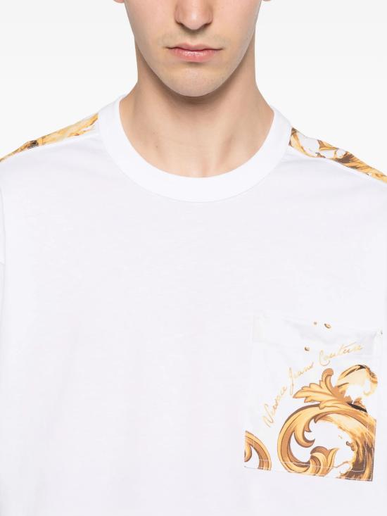 26SS 베르사체 반팔 티셔츠 80GAH612 JS543G03 White - VERSACE
