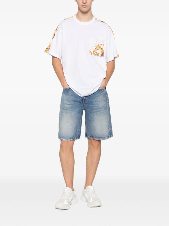 26SS 베르사체 반팔 티셔츠 80GAH612 JS543G03 White - VERSACE