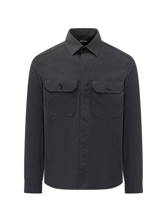 26SS 에르메네질도제냐 긴팔 셔츠 UHV16A3 SOT8B267 NAVY