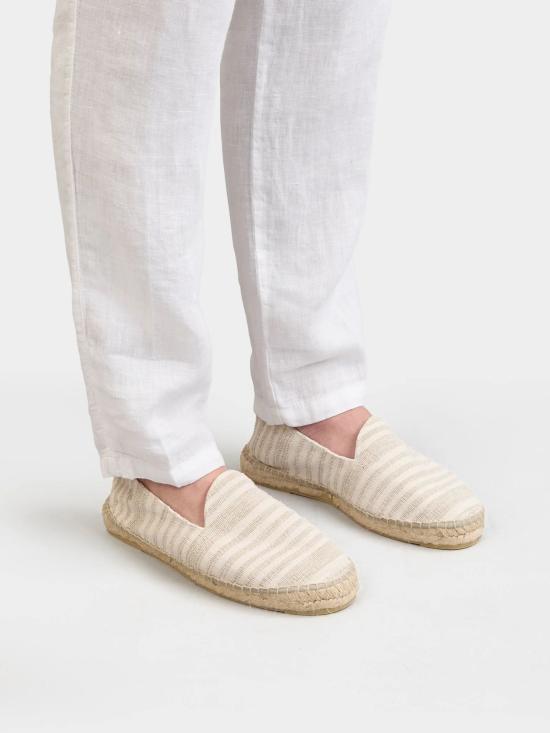 26SS 마네비 로퍼 X01C0 NATURALSTRIPES Beige - MANEBI