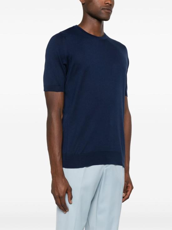 26SS 존스메들리 반팔 티셔츠 KEMPTON NAVY Blue - JOHN SMEDLEY