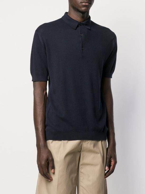 26SS 존스메들리 폴로 티셔츠 ROTH FRENCHNAVY Blue - JOHN SMEDLEY