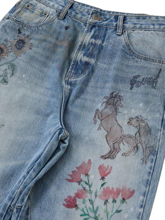 26SS 파운드 데님 팬츠 FOSS26DP06012 6371 Denim chiaro - FOUND