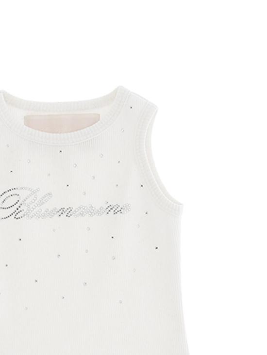 26SS [키즈] 미스블루마린 티셔츠 BFTS0260 CS0290000 White - MISS BLUMARINE