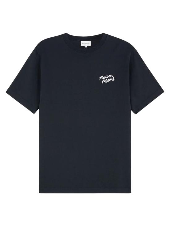 26SS 메종키츠네 핸드라이팅 컴포트 티셔츠 MM00126KJ7025 O197 BLACK