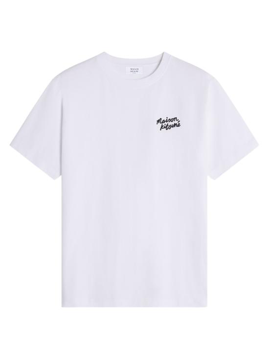 26SS 메종키츠네 핸드라이팅 컴포트 티셔츠 MM00126KJ7025 M186 WHITE