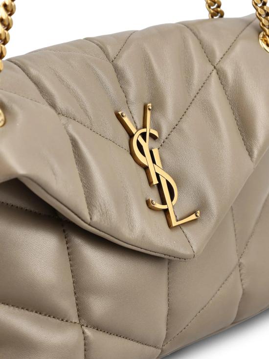 26SS 생로랑 루루 푸퍼 스몰 체인 백 5774761EL071799 Brown - SAINT LAURENT