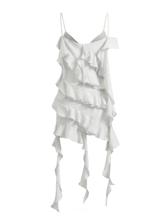 26SS 레 피유 드 에바 숏 원피스 9056 CO001000 White - LES FILLES D'EVA