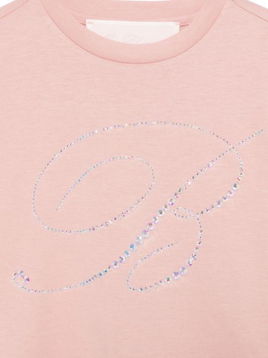 26SS [키즈] 미스블루마린 티셔츠 BFTS0270 JF031C055 Pink - MISS BLUMARINE