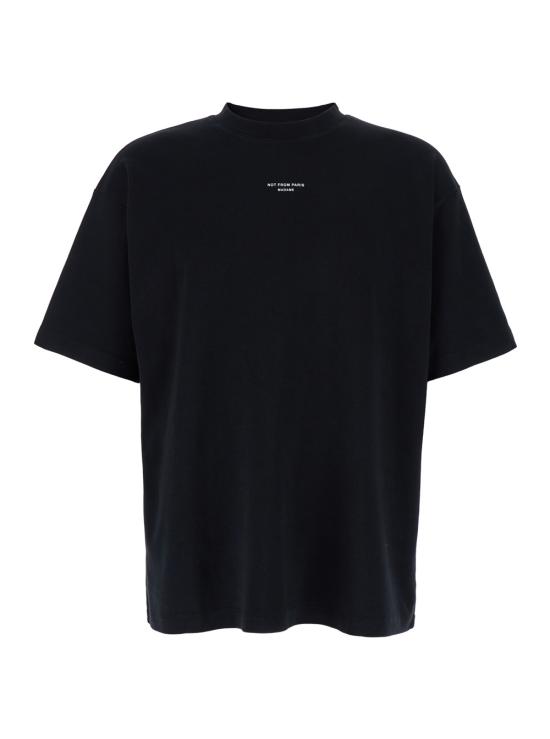 26FW 드롤드무슈 반팔 티셔츠 PERMTS202CO002BL Black