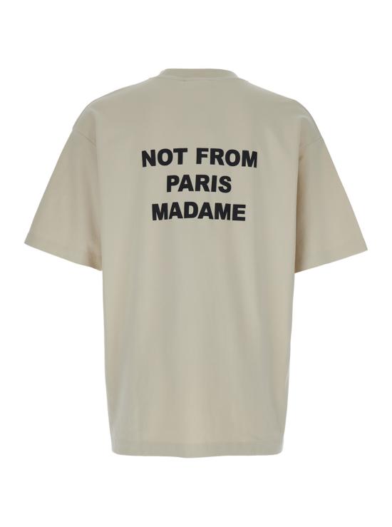 26FW 드롤드무슈 반팔 티셔츠 PERMTS203CO002MT Beige - DROLE DE MONSIEUR