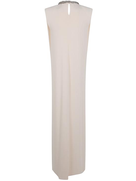 26SS 엘리자베타프랜치 롱 원피스 AR83J62E2 FB 6 BUTTER CRYSTAL - ELISABETTA FRANCHI