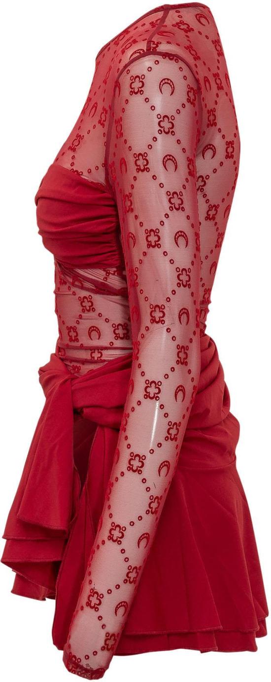 26SS 마린세르 숏 원피스 WDR470ACJER0005RD11 RED - MARINE SERRE