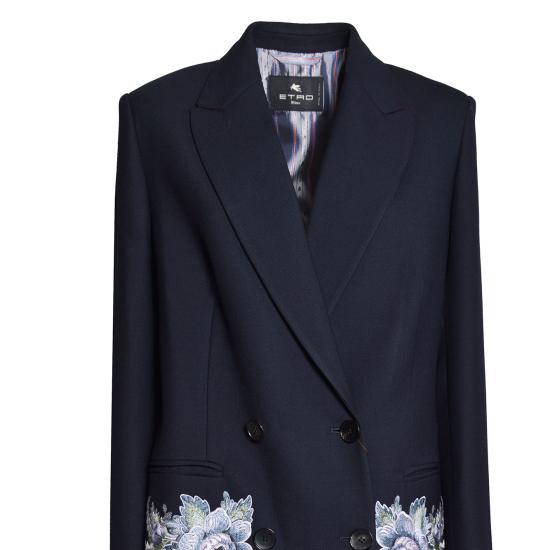 26SS 에트로 코트 WRAA0076AR365 B0387 Blu - ETRO