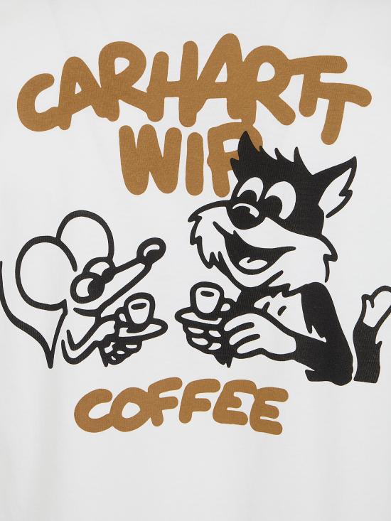 26FW 칼하트 WIP 반팔 티셔츠 I037446 02XX WHITE - CARHARTT WIP