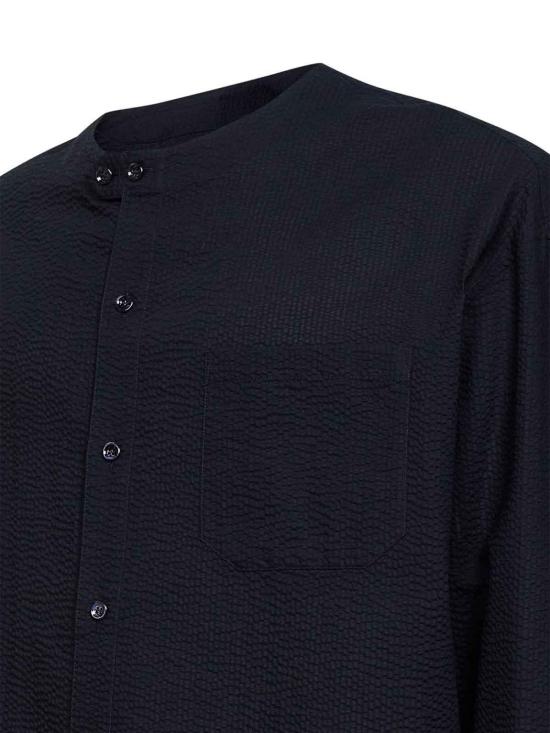 26SS 조르지오 아르마니 긴팔 셔츠 GM003497TE11186UB115 Black - GIORGIO ARMANI